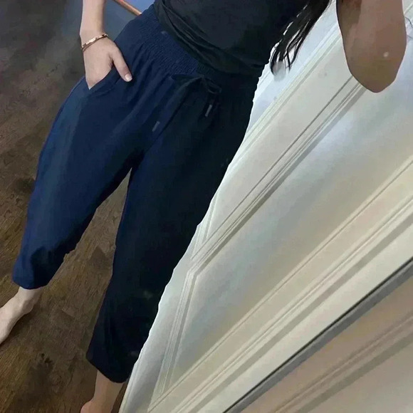 Athleta Women's Blue Trousers Size 6 - Picture 6 of 7